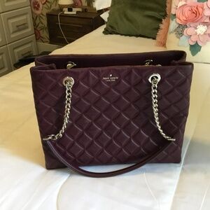 Kate Spade Burgundy Quilted Bag